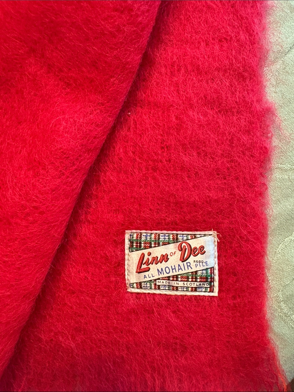 Vintage Linn of Dee mohair wrap/scarf